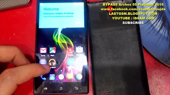 ARCHOS 55 PLATINUM BYPASS GOOGLE ACCOUNT REMOVE FRP 2016