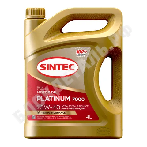 600139 SINTEC Масло моторное SINTEC PLATINUM 7000 5W-40 для 600139 SINTEC [4л]